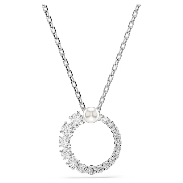 Swarovski Matrix Crystal Pearl Necklace