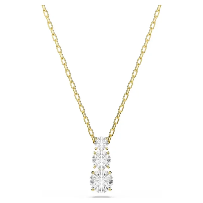 Swarovski Stilla Attract Necklace in Yellow Tone Plate