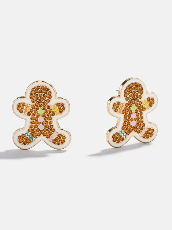 Sweet Tooth Stud Earrings – Gingerbread Man