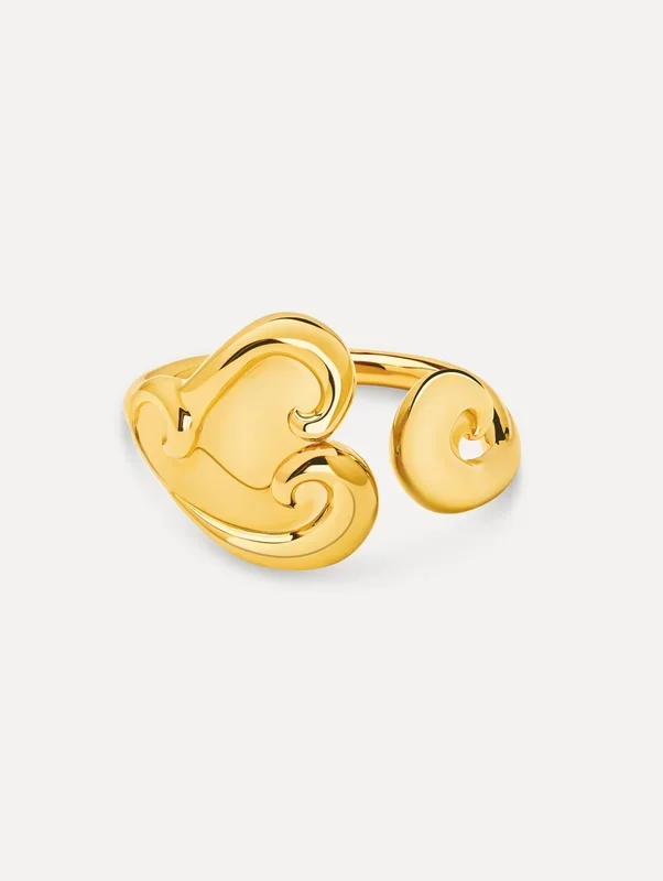 Swirl Heart Cuff Bracelet