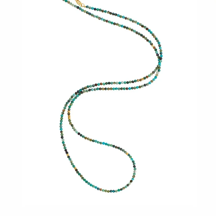 Tabula Rasa Turquoise Strand Necklace – 30-32″