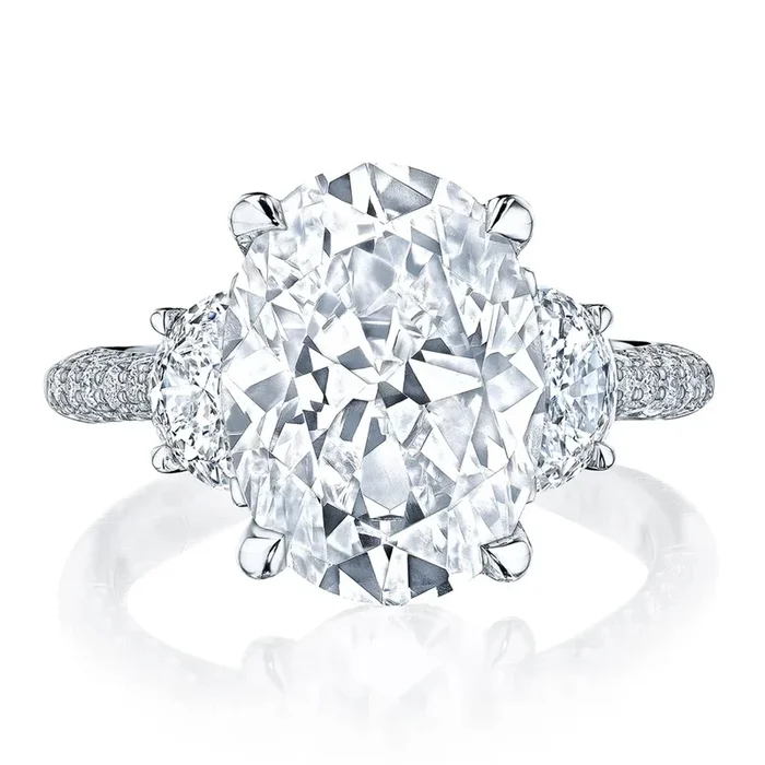 Tacori Founder’s Collection RoyalT Oval 3-Stone Engagement Ring