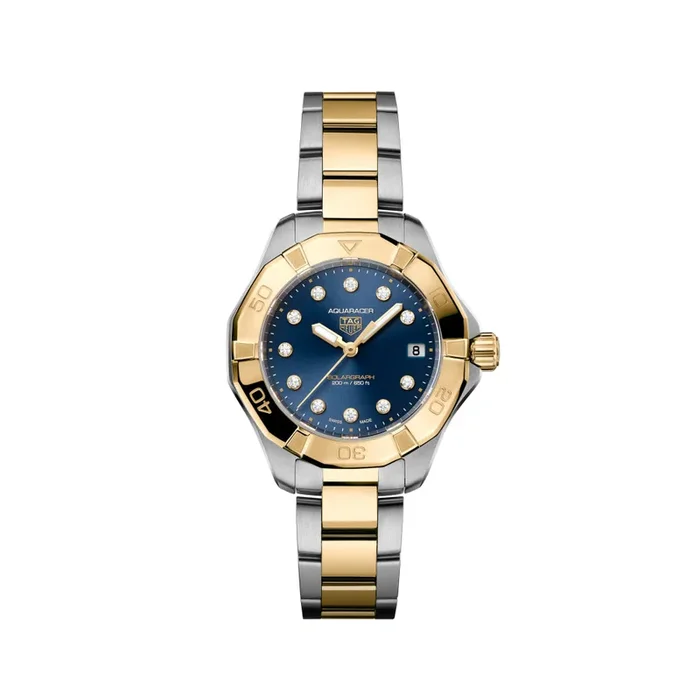 Tag Heuer Aquaracer Professional 200 Solargraph Two-Tone Watch