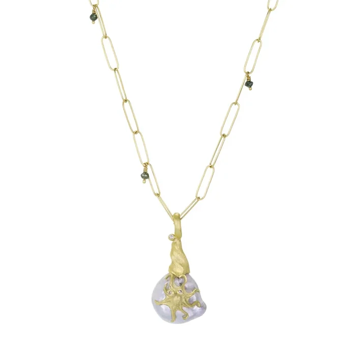 Tahitian Pearl with 18k Octopus (Pendant Only)