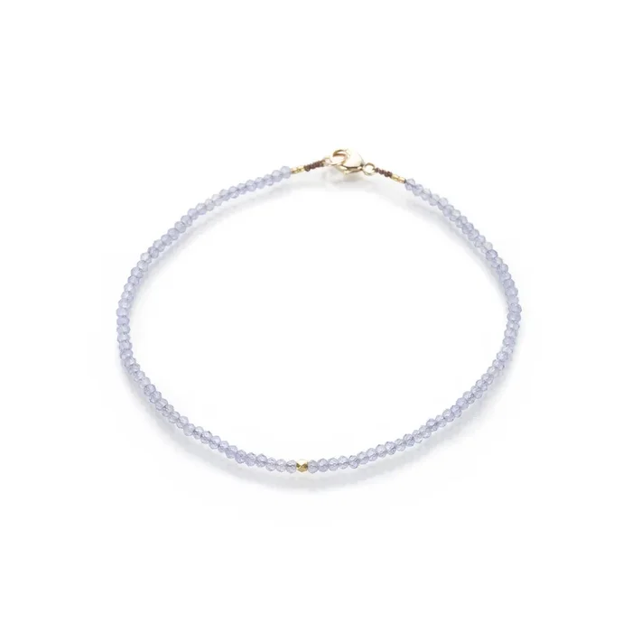 Tanzanite Beaded Bracelet