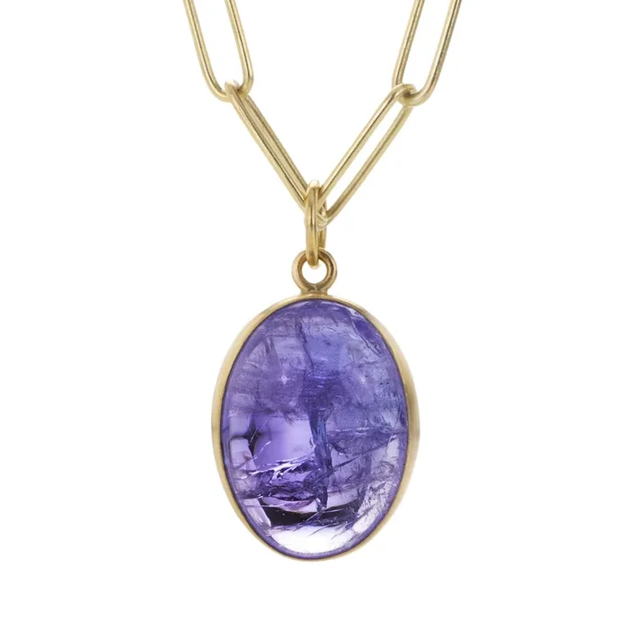 Tanzanite Cabochon Pendant (Pendant Only)