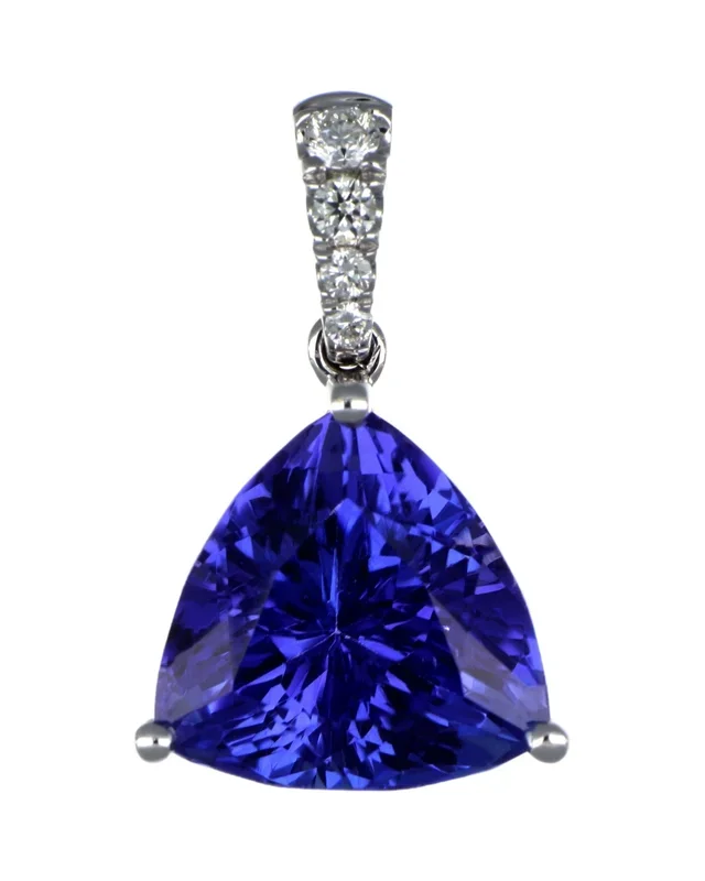 Tanzanite Ladies Pendant (Tanzanite 7.98 cts. White Diamond 0.11 cts.)