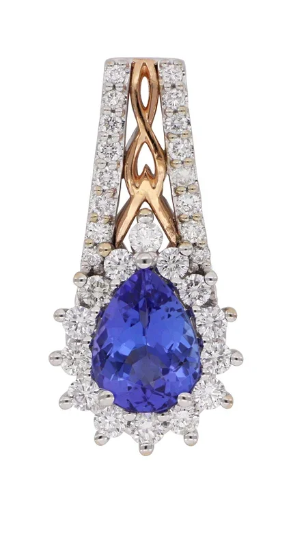 Tanzanite Pendant (Tanzanite 1.24 cts. White Diamond 0.52 cts.)