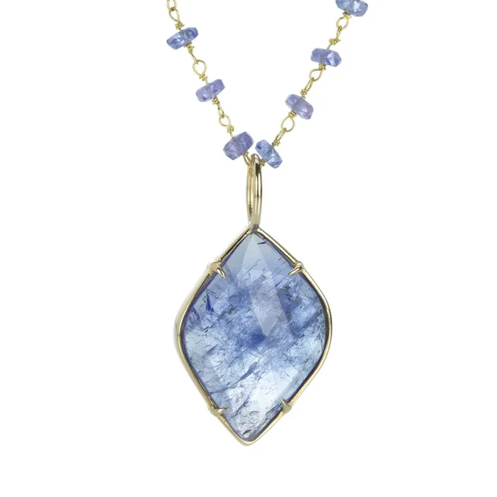 Tanzanite Wrapped Chain with Pendant
