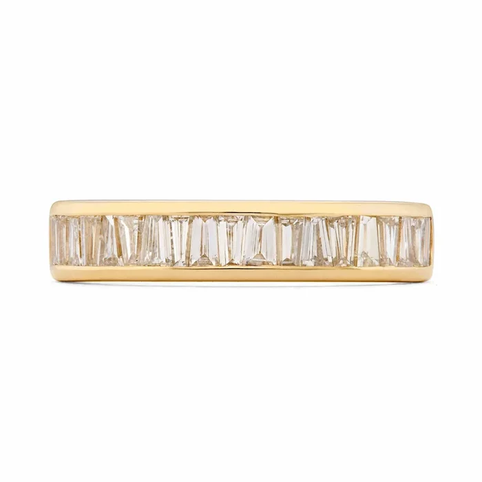 Tapered Baguette Diamond Wedding Band