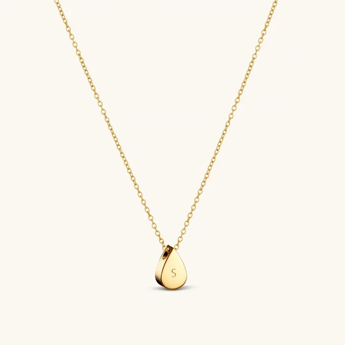 Teardrop Necklace in Gold