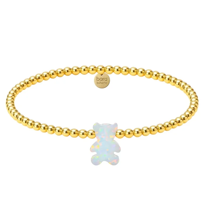 Teddy Bear | Beaded Opal Bracelet