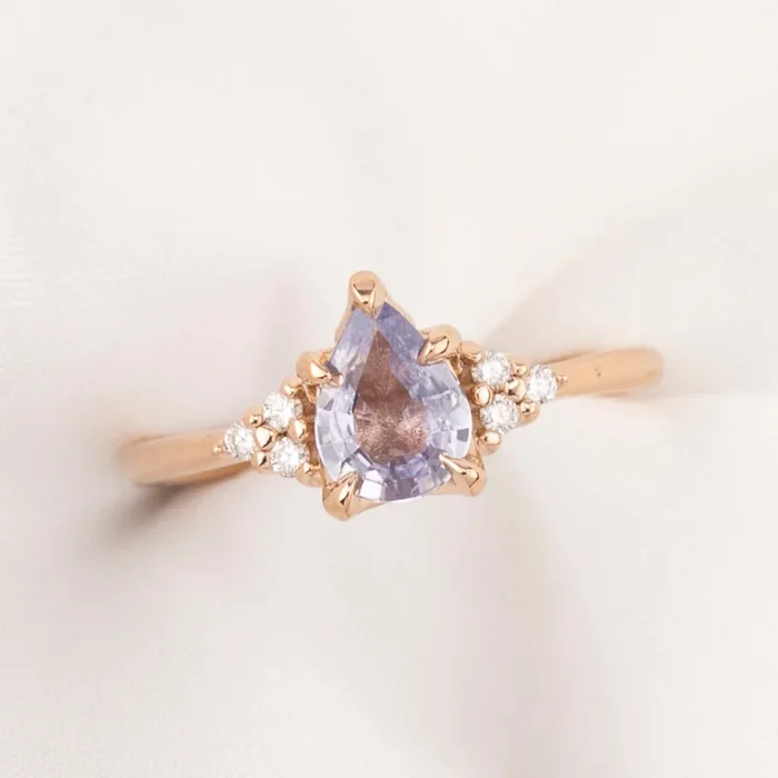 Teresa Ring, 0.81ct Purple Madagascar Sapphire