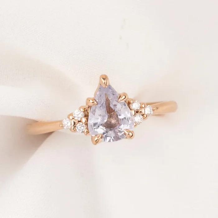 Teresa Ring, 1.05ct Purple Madagascar Sapphire