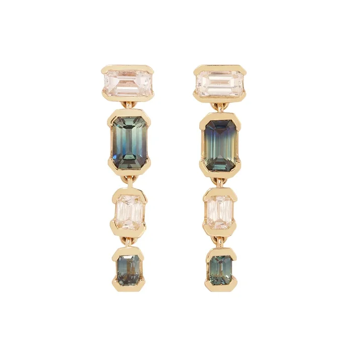 The Consultant Sapphire & Diamond Earrings