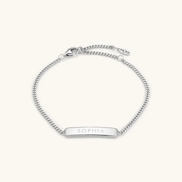 The Engraved Bracelet Silver