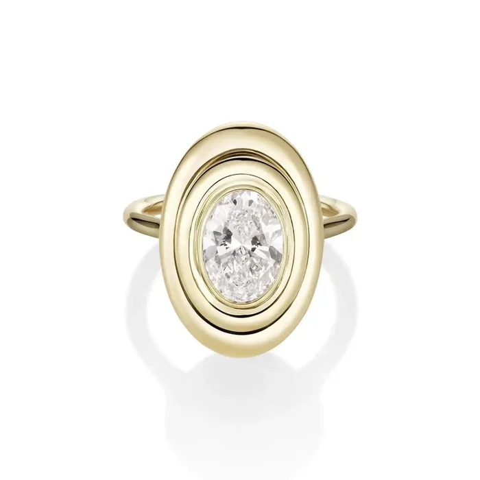 The In-Orbit Oval Engagement Ring