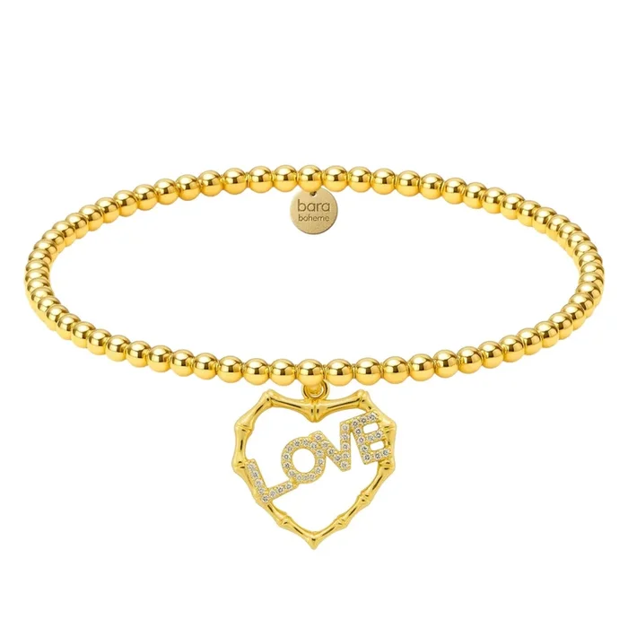 The Love Charm | Gold Filled Beaded Bracelet