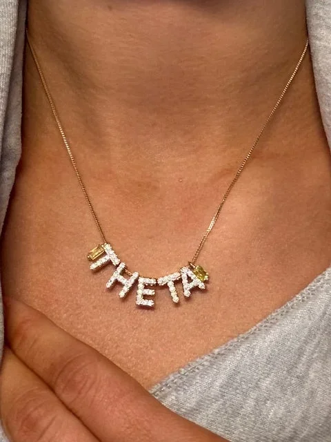 THETA Charm Necklace