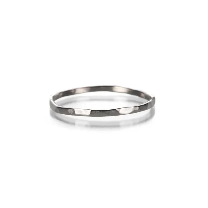 Thin Hammered Wire Band