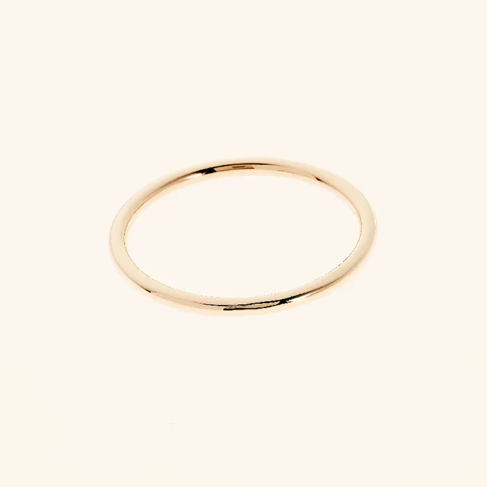 Thin Ring Band – 14K Solid Gold