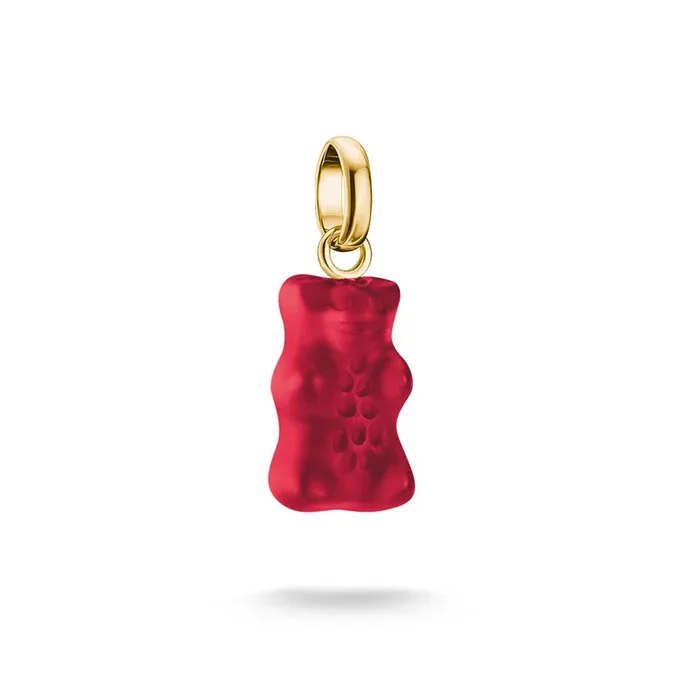 Thomas Sabo CC Connect Haribo Yellow Gold-Plated Strawberry Red Bear