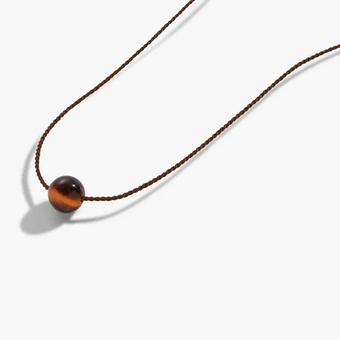Tiger’s Eye Gemstone Cord Necklace