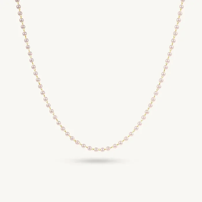Timeless Beauty Pearl Chain Necklace