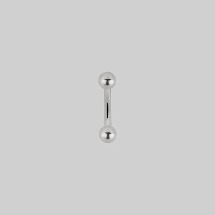 Titanium Curved Barbell – Silver