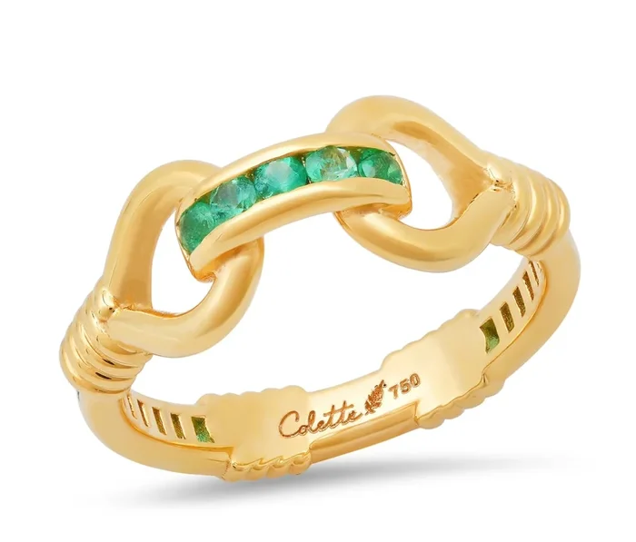 Toi et Moi Double-Knot Ring – Emerald
