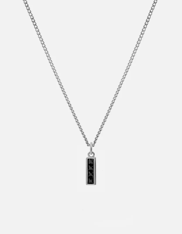 Totem Spinels Necklace, Sterling Silver