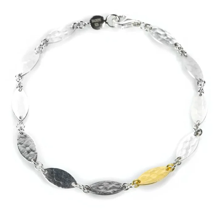 Tri Color Willow Flake Bracelet