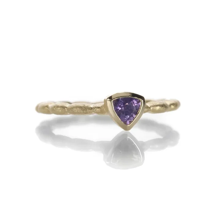 Trillion Purple Sapphire Ring-1
