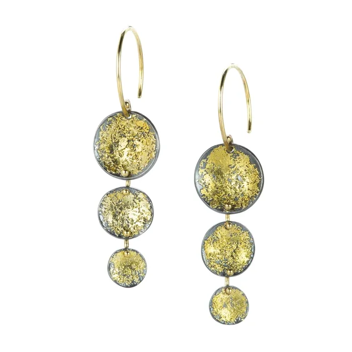 Triple Blossom Drop Earrings