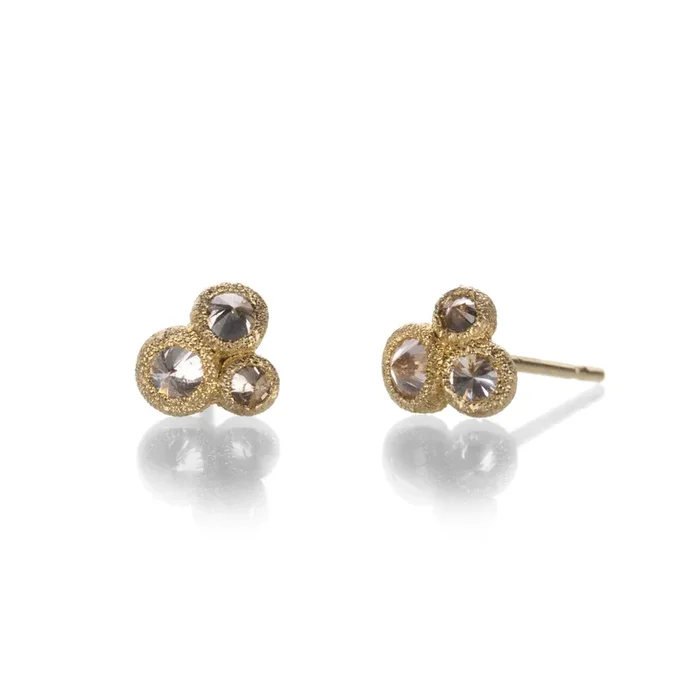 Triple Inverted Diamond Studs