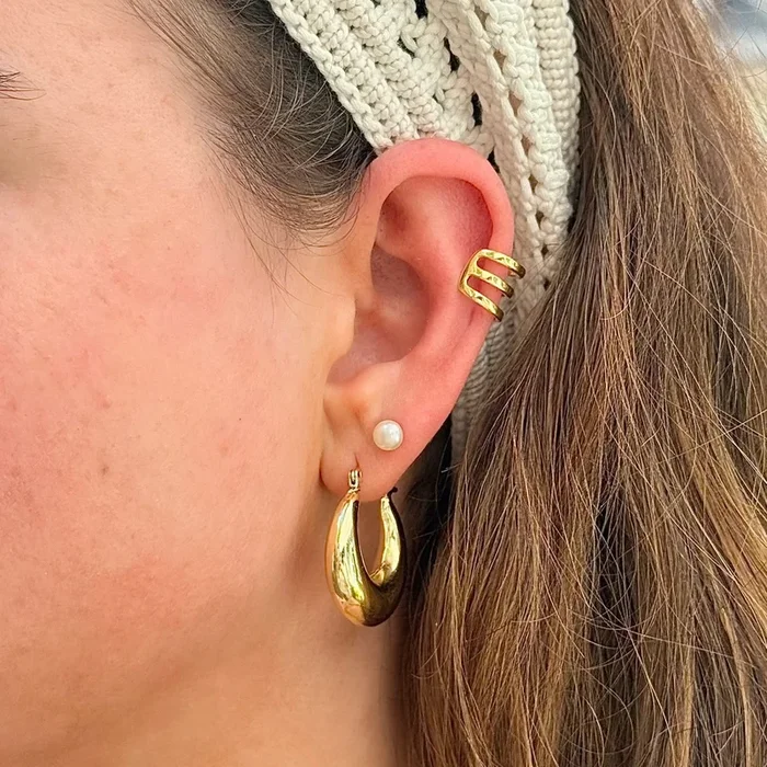 Triple Ring Earring Cuff