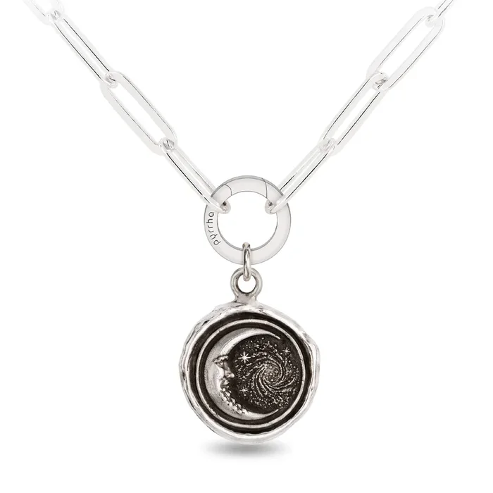 Trust the Universe Silver Pendant Necklace