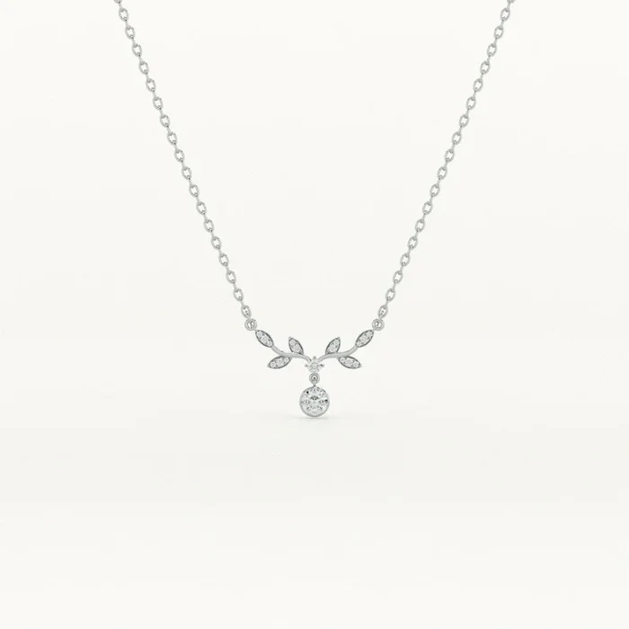 Twilight Bloom 925 Sterling Silver Necklace