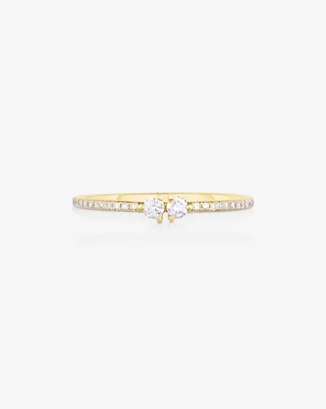 Twin Diamond Ring