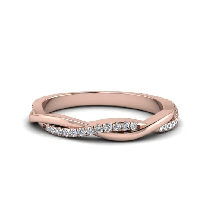 Twist Wedding Band Ring