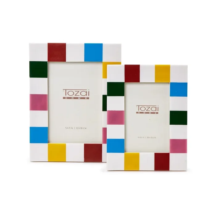 Two’s Company Colorblock Photo Frame