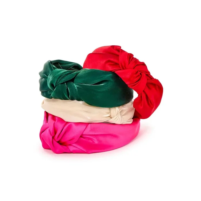 Two’s Company Knot so Basic Satin Headband