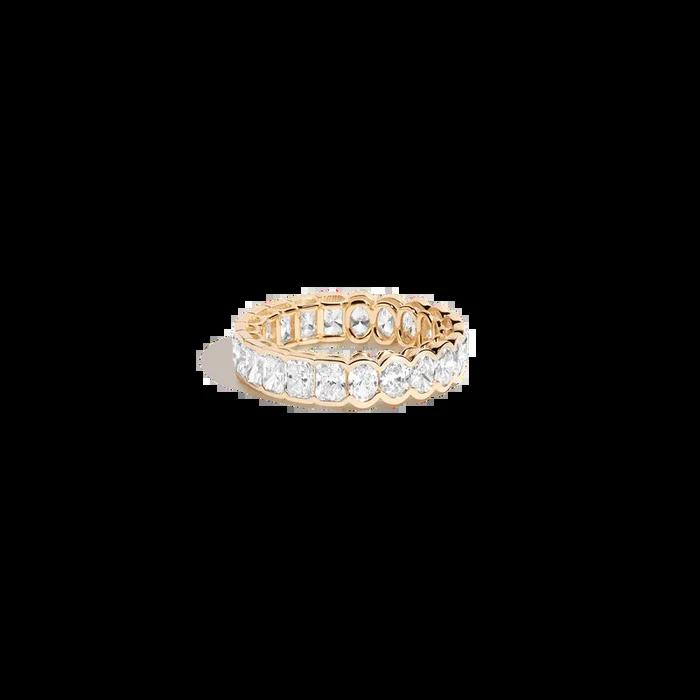 Two-in-One Lab Grown Diamond Semi-Bezel Eternity Ring