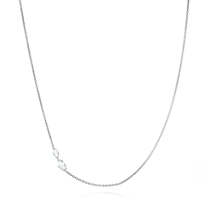 Two Marquise Diamond Necklace