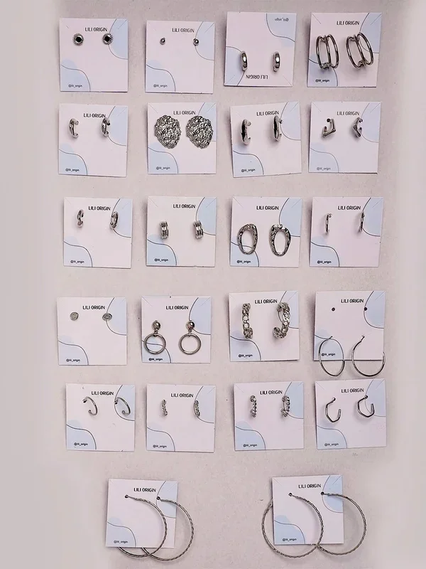 Ultimate 22 Silver Earrings Collection – Hamper