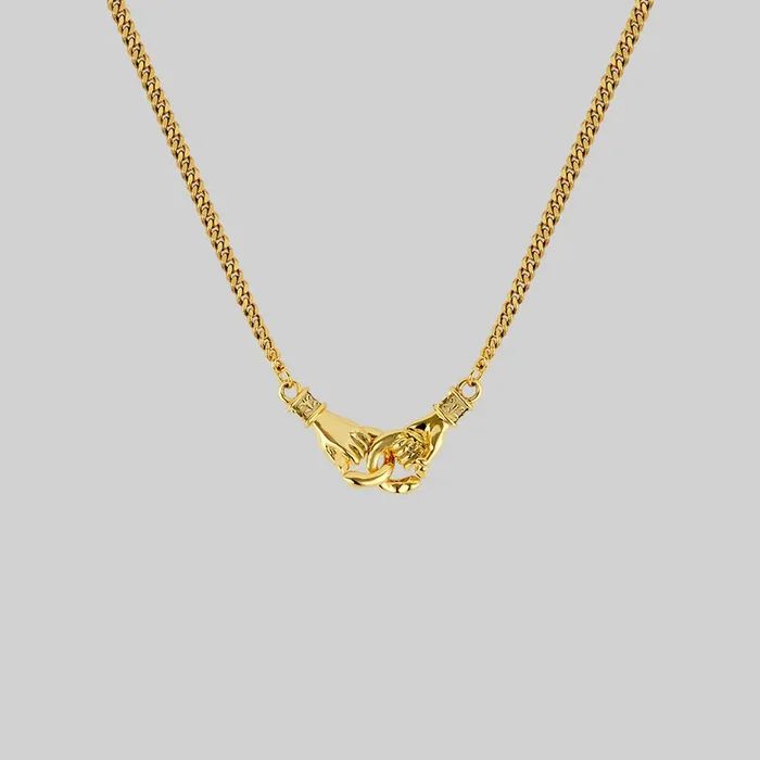 UNITY. Linking Hands Necklace – Gold
