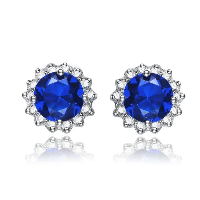 Valerie Solitaire Button Stud Classic Earrings