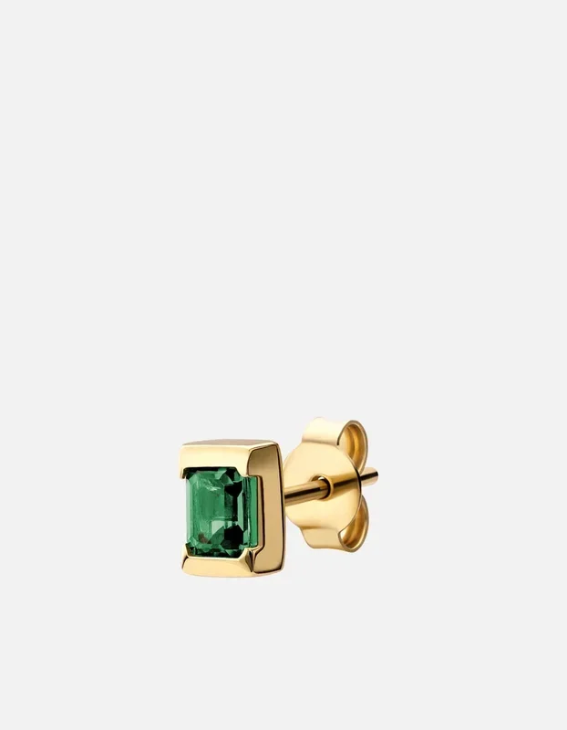 Valor Quartz Stud Earring, Gold Vermeil