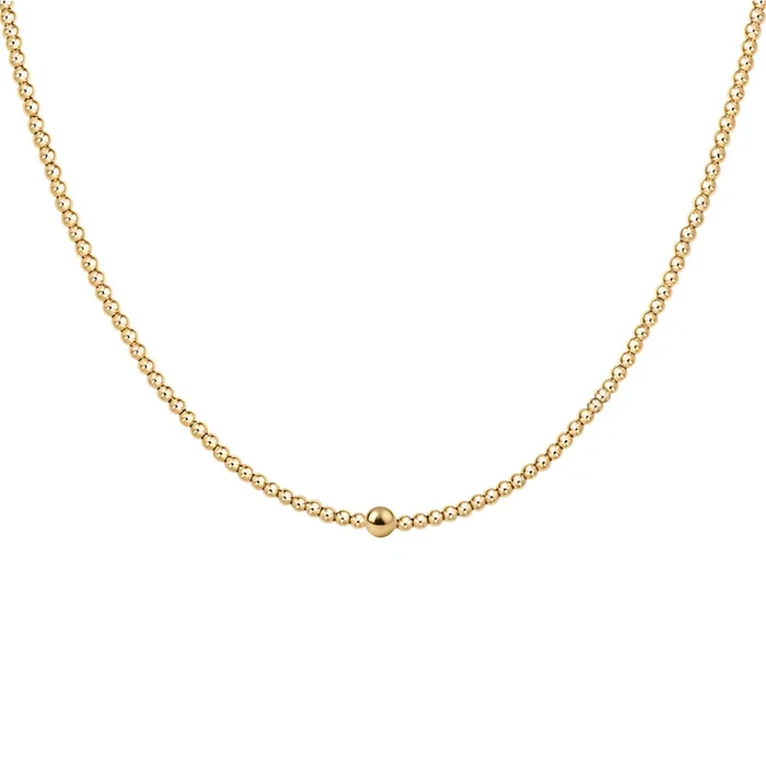Vanessa | Gold Filled Beaded Necklace