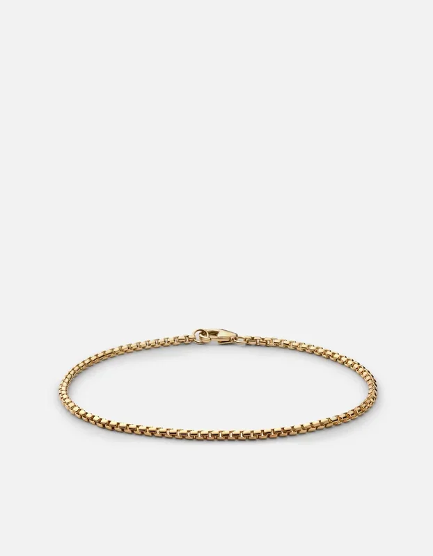 Venetian Chain Bracelet, 14k Gold